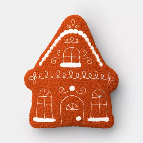 TARGET WONDERSHOP CHRISTMAS GINGERBREAD HOUSE PILLOW - Picture 2 of 4